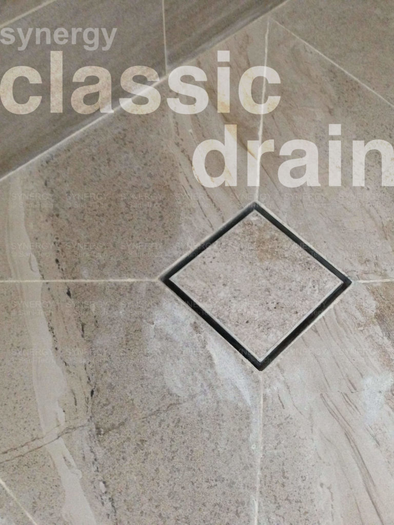 SYNERGY Classic Drain (tile : marble insert Concealed Modern Smart Floor Trap) by Sani-Tech Sanitech 3